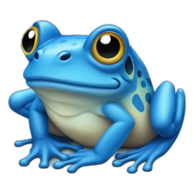 Blue Frog sticker