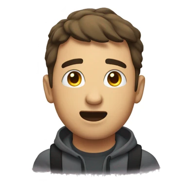 Persona haciendo mewing sticker