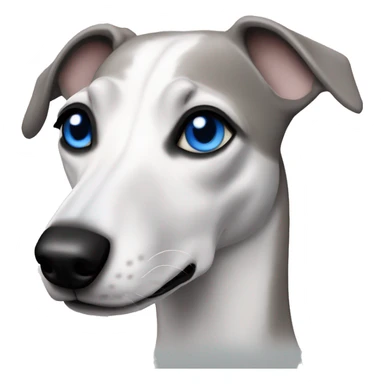 whippet blue eyes sticker