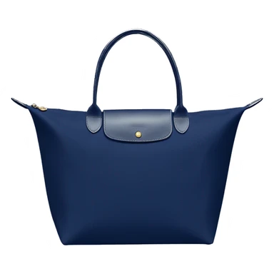 Navy blue longchamp tote bag sticker