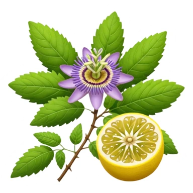 lavender, passion flower, ashwagandha roots, lemon balm sticker