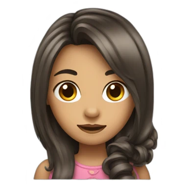 girl with a horse head sticker