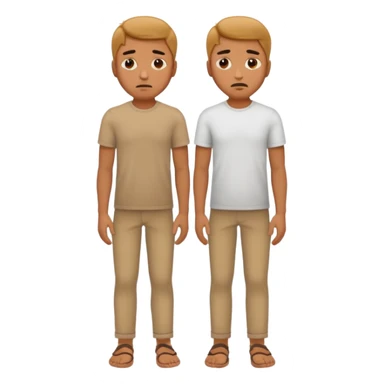 The sad man full body ultra realistic sticker