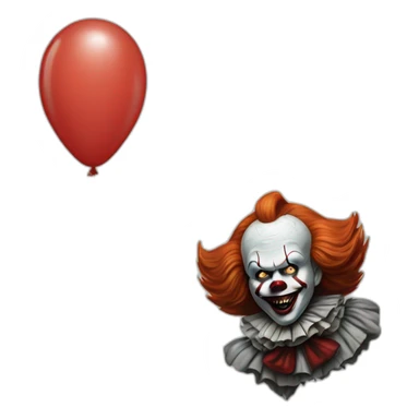pennywise balloon sticker