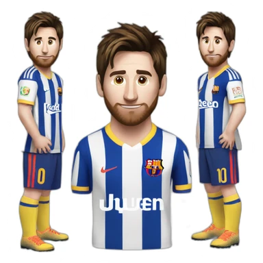 messi avec la cdm sticker