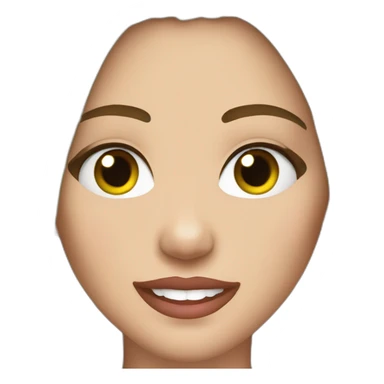 Somewhat detailed Brunette miley cyrus sticker