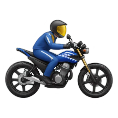 Man make wheeling with yamaha cross bike sticker