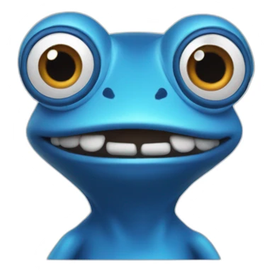 Crazy frog axel blue sticker