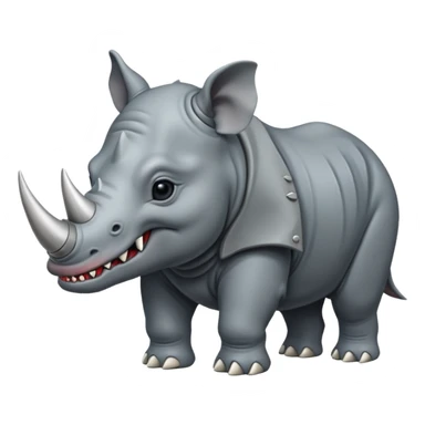 Elephant +rhino +megalodon sticker