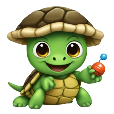 Turtle with yoyo sticker