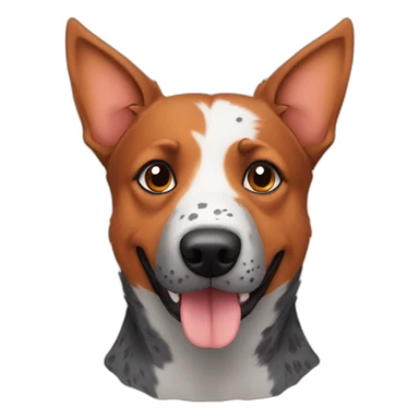 Australian cattle dog orange sticker
