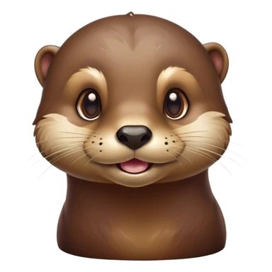 Cinematic Comical Otter Portrait Emoji, Head tilted dramatically with an exaggeratedly amused expression, featuring a striking, glossy brown Fur with a playful glint in its wide, expressive eyes filled with playful disbelief, Simplified yet hilariously expressive features, highly detailed, glowing with a slightly sassy glow, high shine, dramatic yet playful, stylized with an air of cheeky aquatic mischief, bright and endearing, soft glowing outline, capturing the essence of a spirited and over-the-top otter, so meme-worthy it feels like it could splash its way into internet fame instantly! sticker