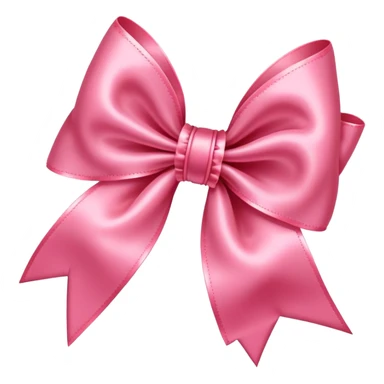 Strawberry pink bow sticker