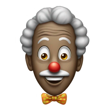 Clown with a big nose sticker