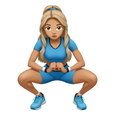 crouching woman sticker