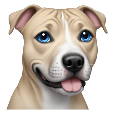 staffy with blue eyes sticker