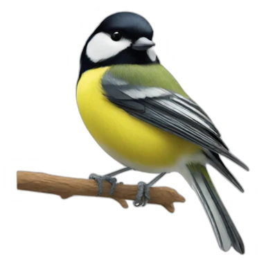 great tit sticker