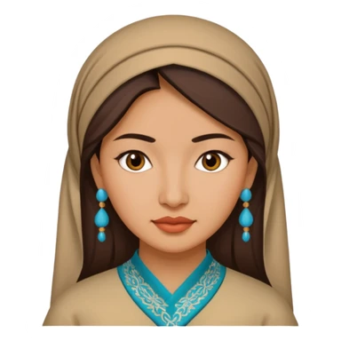 Uzbek woman  sticker