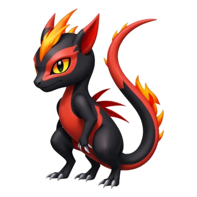 Colorful Cool Badass  Meloetta-Litten-Salandit-Guilmon-Darkrai-Pokémon-Fakémon-fusion-hybrid-creature sticker