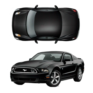 2013 ford mustang in black  sticker