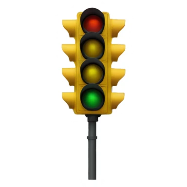yellow traffic light sticker