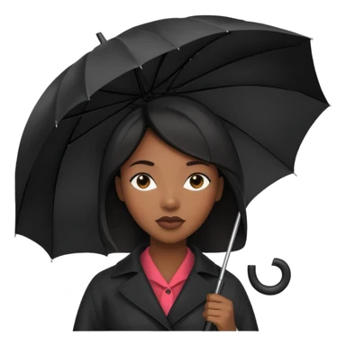 HOLDİNG UMBRELLA BLACK WOMAN sticker
