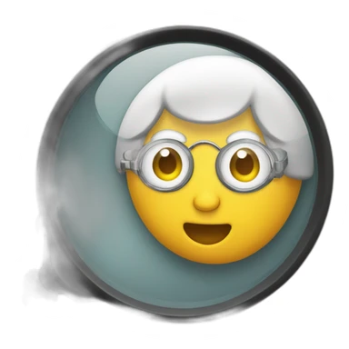 W with magnifier sticker