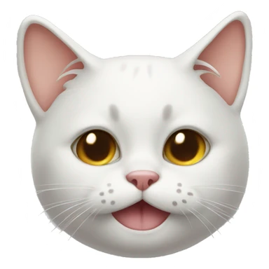 Cat having sugar in nose sticker