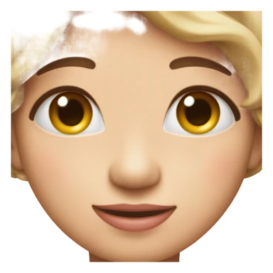 Smile blush heart sticker