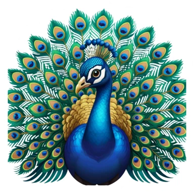 Peacock only one Features   sticker