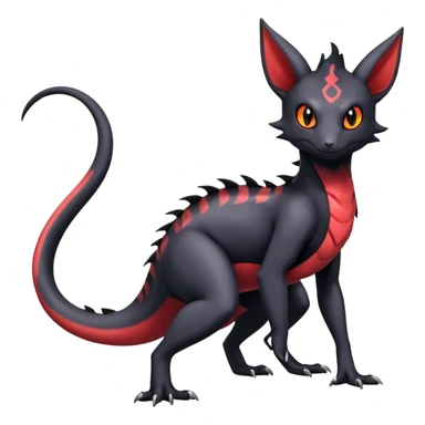 Salandit-Umbreon-Noibat-Litten-Hybrid (Full body) sticker