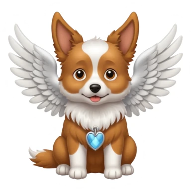Perro con alas sticker