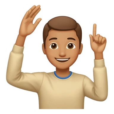 Person dabbing  sticker