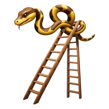 snake on a ladder sticker