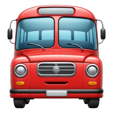 UK emojino lile red buss or symbols sticker
