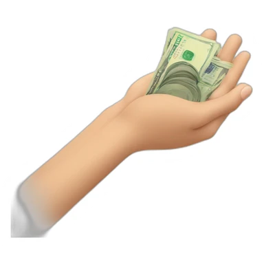 hand hold euros sticker