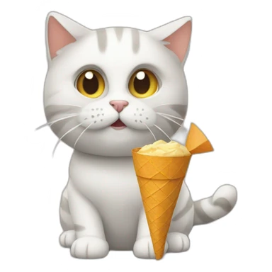 cat with a cone on sticker