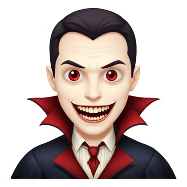 Vampire saying good evening sticker