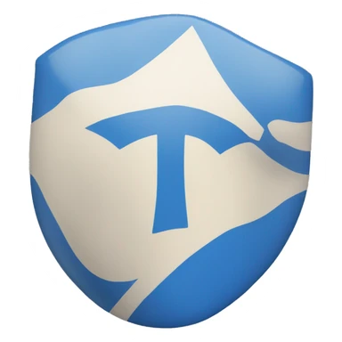 A Blue flag with a Asterisk in the middle sticker