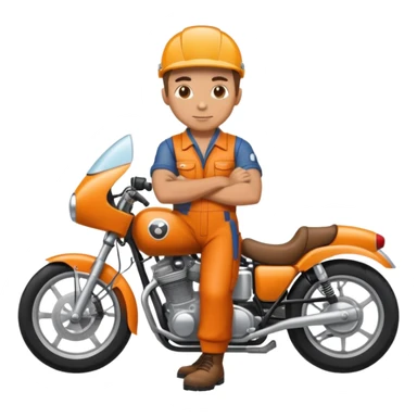 Mecánico de moto sticker