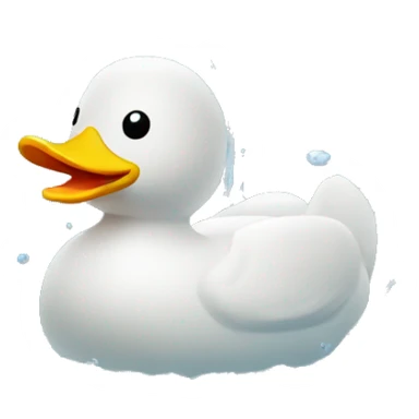 rubber duck in water sticker