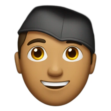 tan guy graduation sticker