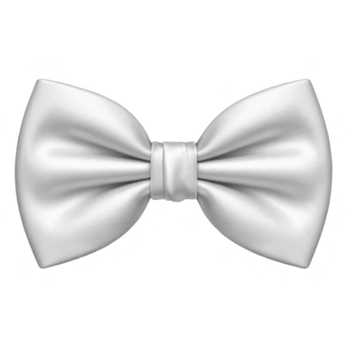 White bow tie like iPhone Emoji bow tie sticker
