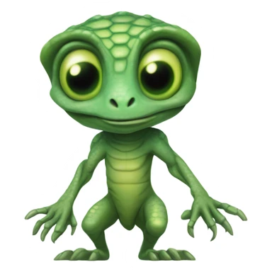 reptile alien visitor, sticker