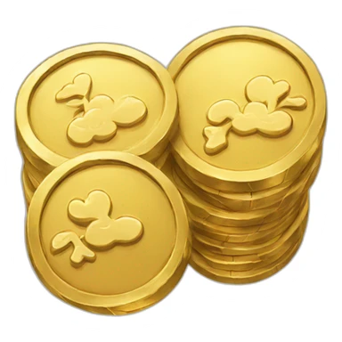  Golden coins sticker