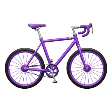 purple Bike  sticker