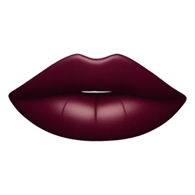 burgundy lipstick sticker