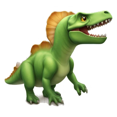 dinosauro su tavola da surf sticker