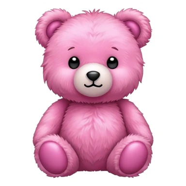 pink teddy bear sticker