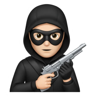 Bank robber sticker